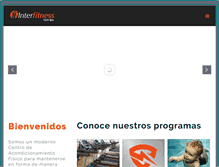 Tablet Screenshot of interfitness.com.mx